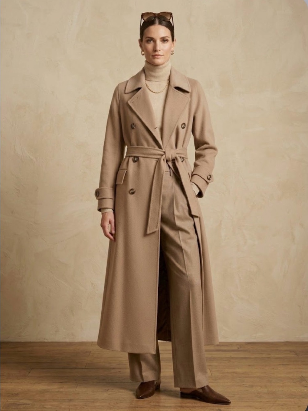 Gorgeous Wool Blend Trench Coat